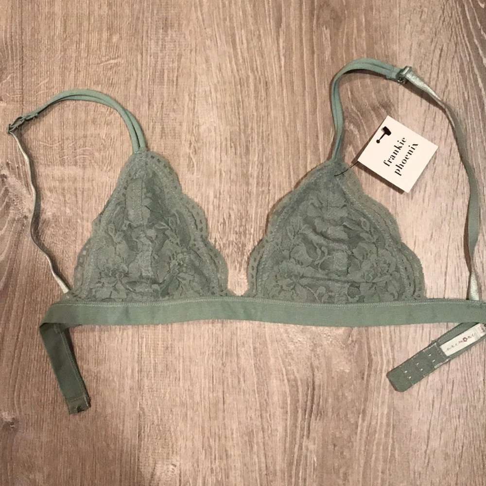 Mint Lace Bralette - S/M